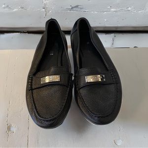 Coach flat loafers - black leather